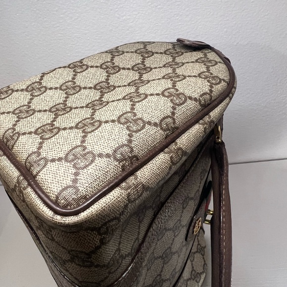 GUCCI GG Sherry Line Supreme Canvas Boston Bag - Picture 9 of 16